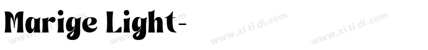Marige Light字体转换